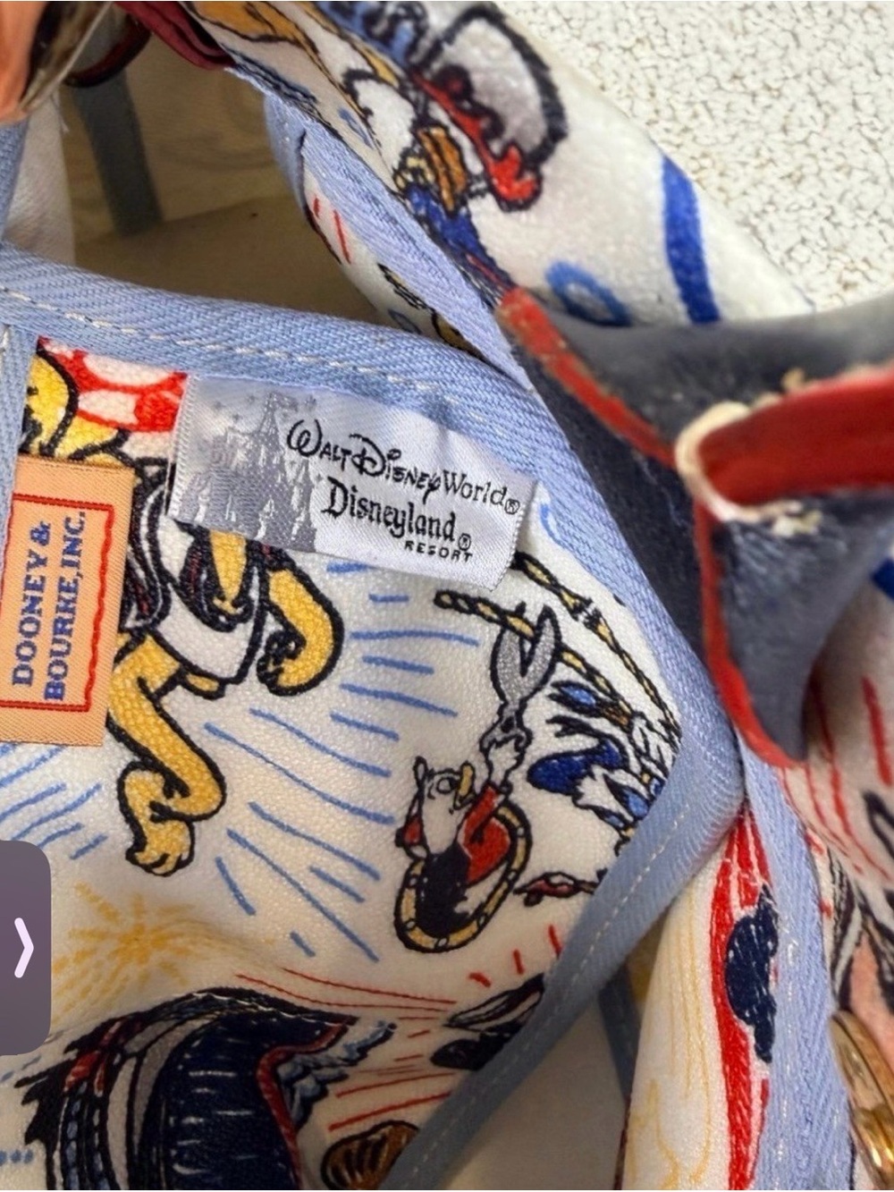 Disney x Dooney & Bourke DCL Disney Cruise Line Character Sketch Purse - Picture 5 of 5